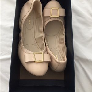 Tan Cole Haan flats